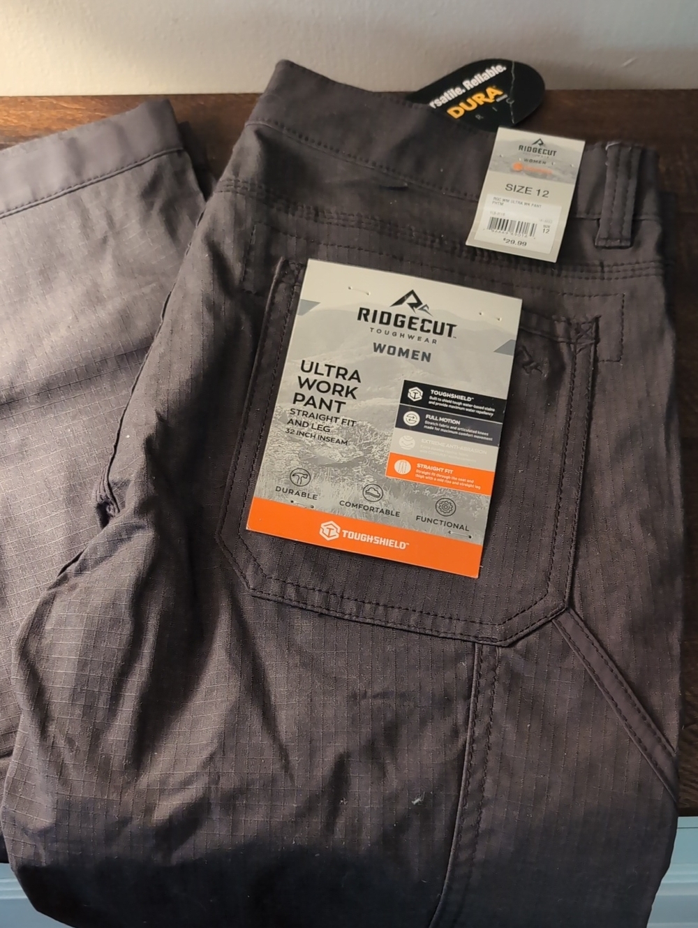 Ridgecut Women’s Straight Ultra Work Pant — Charcoal